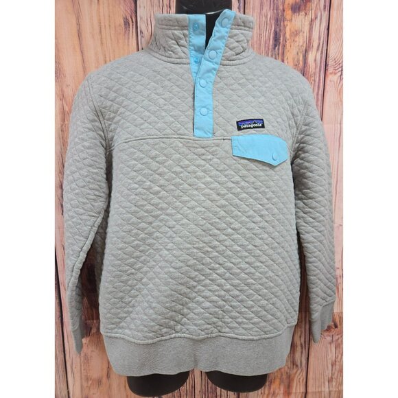 Patagonia Worn Wear Womens Quilted Snap-T Pullover Medium - Picture 1 of 8
